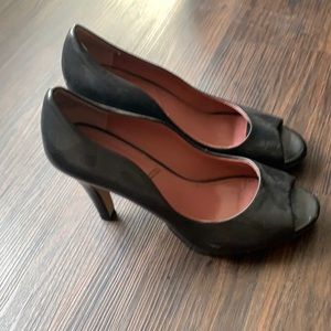 Tahari Platform Peep-Toe Pumps